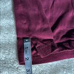 PINK - Victoria's Secret  Long Cut Out Sleeve Top Oversized Burgundy Size Small Photo 8