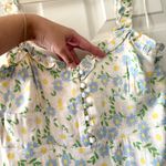 ZARA BNWT Pastel Floral Satin Sweetheart Ruffle Strap Mini Dress Photo 4