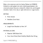 Evereve Harley Pullover Taupe Leopard Print Fuzzy Knit Relaxed Sweater Size XS Photo 7