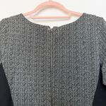 Maison Scotch Womens Dress Size 1 Black Gray Long Sleeve Bodycon Colorblock Photo 9