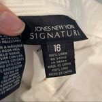 Jones New York White 100% Linen Slacks Pants Womens 16 Beachy Lagenlook Natural Photo 6