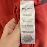 City Chic Adore Dress in Fruit Punch Chiffon Flutter Sleeves Size 22 Photo 8