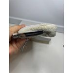 Handmade Vintage Ivory white All Beaded Top Handle Bag With Mother Of Pearl Detailing Photo 6