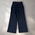 Anthropologie  MAEVE Irina Relaxed Ponte Black Wide Leg Belted Pants Size 8 Photo 4