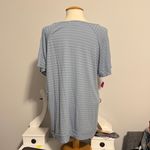 New York Laundry  Blue V-Neck Top Photo 2