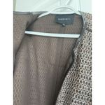 Lafayette 148 New York Wool Blend Tweed Blazer Leather Trim Size XXLBrown *READ Photo 6