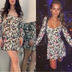 Reformation cartoon print mini dress. 0 Photo 10