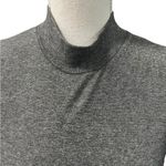 J. Crew Factory Y2K Silver Gray Metallic Mock Neck Sweater Sz S Photo 2