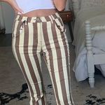 These Three Boutique Striped Denim Flares Photo 1