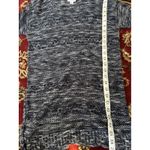 kim rogers  Womens Blue White Long‎ Sleeve Knit Top Sweater Size M Tunic Top Photo 5