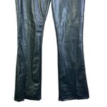 Wild Fable Faux Leather Flare Pants Women's M Black Stretchy Photo 2