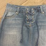 Sky And Sparrow Tillys  Lace Up Denim Skirt Photo 1