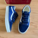 Vans Old Skool Suede Canvas Velcro 'Dress Blue” Women 9.0 US Mens 7.5 US Photo 8