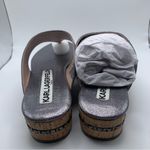 Karl Lagerfeld NWB  Women's Karsyn Platform Sandal size 9M EU 40 platform silver Photo 7
