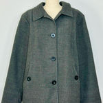 JM Collection  Grey Rayon Blend Peacoat with Black Buttons size XL Photo 0