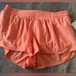 Lululemon NWT Hotty Hot Running Shorts Low Rise 2.5” Lined Coral Kiss Size 12 Photo 3