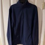 Lands' End Women's Small Deep Sea Navy 1/4 Zip Fleece Pullover Mock New Blue Photo 2
