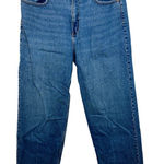 Abercrombie & Fitch 90s Relaxed High Rise Straight Leg Blue Jeans Womens 32 14 R Photo 0