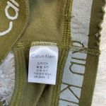 Calvin Klein  Army Green Cotton Sports Bra Front Cut Out Sz Small Photo 1