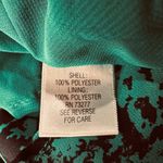 Apt. 9  Large Top Sleeveless Lined Abstract Rear Zip Scoop Neck Pleated Neck Green Photo 9