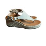 Vionic Kirra Wedge Sandals Ankle Strap Open Toe Cream Jute Shoes Size 7.5 Womens Photo 4
