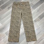 American Eagle  Leopard Print High Waist Stovepipe Jeans Tan Size 6 Long Photo 4