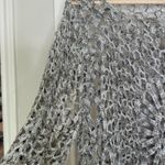 Tempo Paris Y2k vintage asymmetrical crochet metallic bell sleeve blouse Photo 3