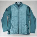 Outdoor Research Womens XL Jacket Melody Hybrid Blue Full‎ Zip Quilted Green Photo 0