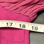 Nine West Fuchsia Long Sleeve Blouse with sheer statement sleeves Photo 6