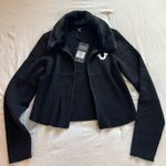 True Religion  RIBBED FAUX FUR ZIP Size XL Photo 7