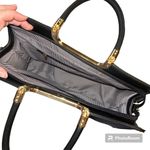 Womens Boutique Tote Bag Purse Shoulder Bag Handbag Black Handle and Crossbody Photo 8