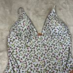 J.Crew Plunge V-Neck Cloud Meadow Floral One Piece Swimsuit BF144 Photo 1