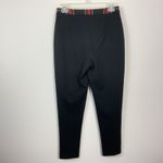 Joseph Ribkoff Red Plaid Front Black Back Pants Size 6 Photo 2