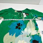 Yumi Kim  100% Silk Printed Top Womens Size Medium Green Blue White NEW‎ Photo 5