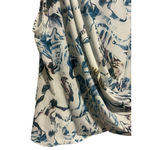 Calia by Carrie Calia Sleeveless Wrap Front Blouse Womens Size XL White Multi Color Moss Print Photo 3