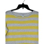 Old Navy Women's Sweater Striped Long Sleeve Lightweight Gray/Yellow Sz. Medium Photo 1