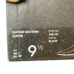 J.Crew  Women’s Cecile Smoking Slippers Black Leather Size 9.5 Quiet Luxury Photo 9