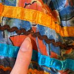 Vintage Lotus Tiered Ribbon Maxi Skirt Floral Boho Festival Peasant Patchwork Pink Size L Photo 12