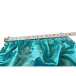 Aqua Blue Satin Feel Sleeveless Button Lace Top Shorts Pajama Set 1XLT Size 1X Photo 13