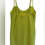 ZARA NWT  Ribbed Stretchy Lime Green Mini Tank Dress Photo 2