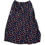 90s Vintage Twyla & Blue Black Maxi skirt All over sandal and purse print Med Photo 0