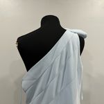 Mac Duggal  2304 Powder Blue Blue One Shoulder Mermaid Gown With 3D Flower Photo 6