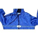 Danskin  Hooded Zip Front Blue Space-Dyed Athletic Jacket LARGE Sportswear Winter Photo 3