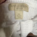 Appleseed’s petites size PL white cable knit cardigan Photo 4