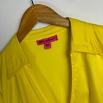 Betsey Johnson NWT Yellow Rockabilly Dress Sz 12 Pinup Girl Wrap Fit Flare Photo 5