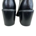 ASOS Design Black Chunky Block Heeled Ankle Booties Metal Chain Trim Size 5 Photo 4