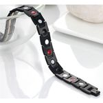 New Titanium Health Magnetic Bangle Therapy Bracelet Black Red Unisex Photo 8