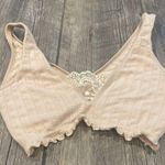 Anthropologie Cream Lace Trim Bra Photo 3