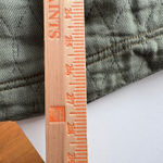 Jachs Girlfriend  Quilted Utility Jacket Olive Green Button Front Size M Photo 5