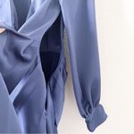 Sachin + Babi Daria Satin Mini Dress in Washed Indigo Photo 4